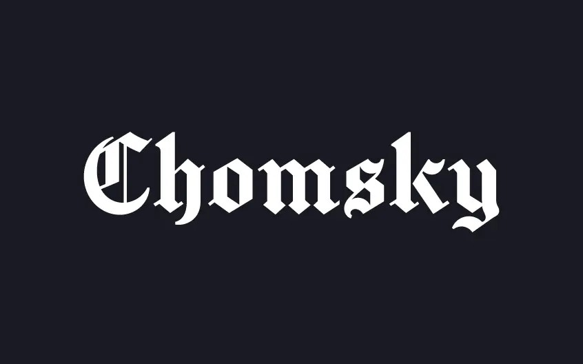 【Chomsky】它是一种纽约时报刊头风格的报纸刊头英文字体 免费商用字体!-优享侠