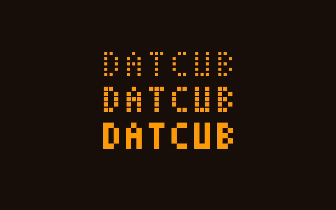 【DatCub】它是一款方形点阵样式英文字体 免费商用字体！-优享侠