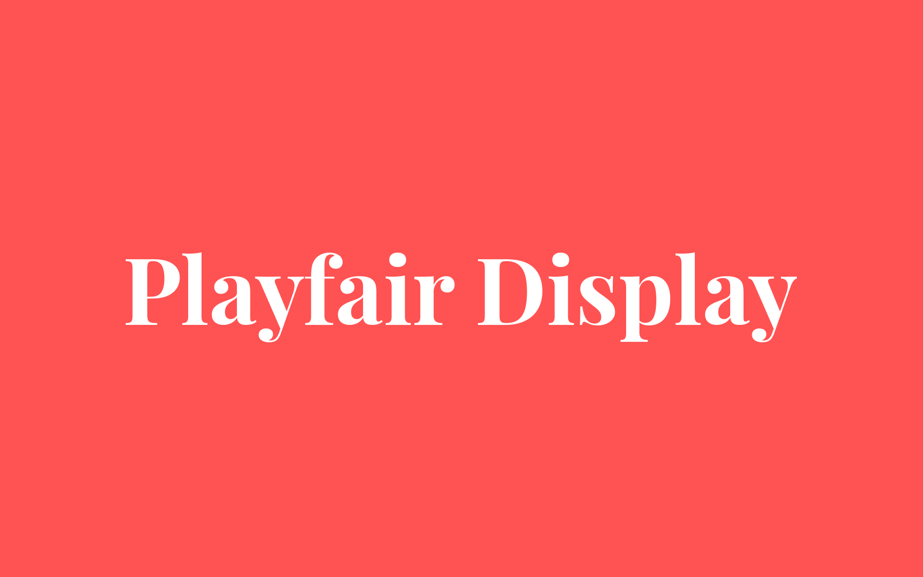 【Playfair Display】它是一种过渡类型的大尺寸显示设计字体 免费商用字体！-优享侠