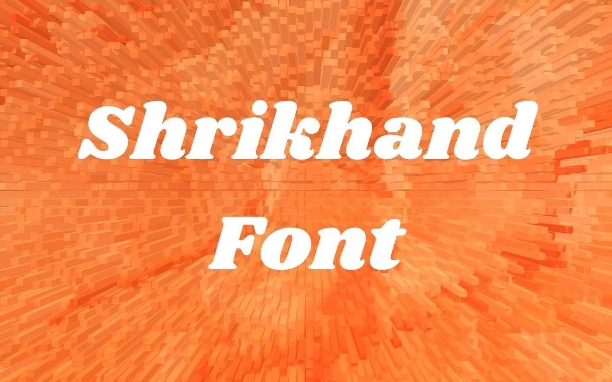 【Shrikhand】这是一款充满活力的英文手绘字体 免费商用字体!-优享侠