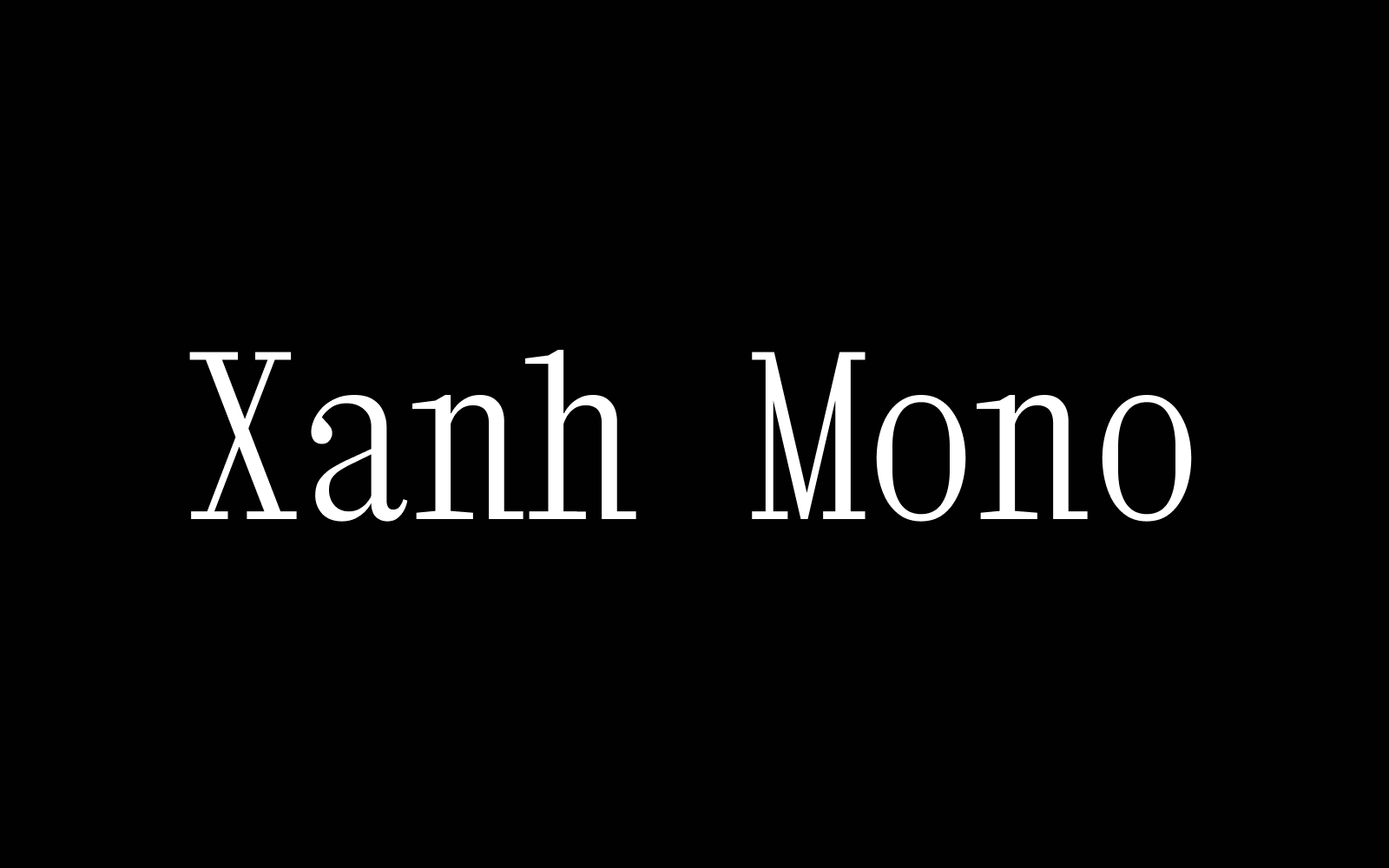 【Xanh Mono】它是一款英文单衬线字体 免费商用字体!-优享侠