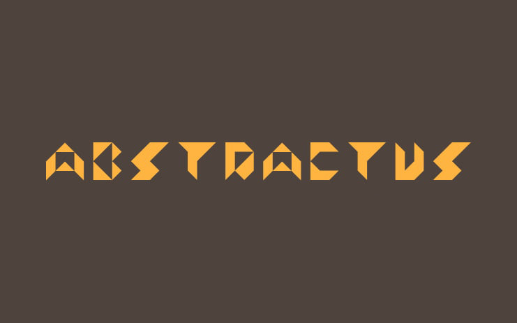 【Abstractus】它是一款“抽象型” 英文字体 免费商用字体!-优享侠