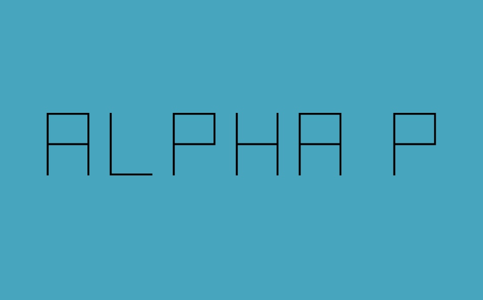 【Alpha Prota】它是一款包含53个字形的英文字体 免费商用字体!-优享侠