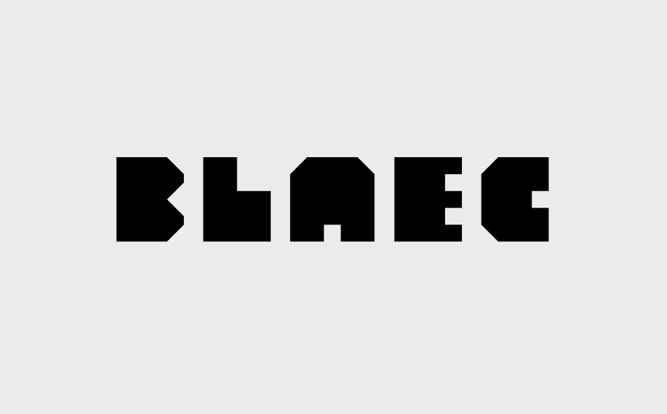 【Blaec】它是一款2字重包含756个字形的英文字体 免费商用字体！-优享侠