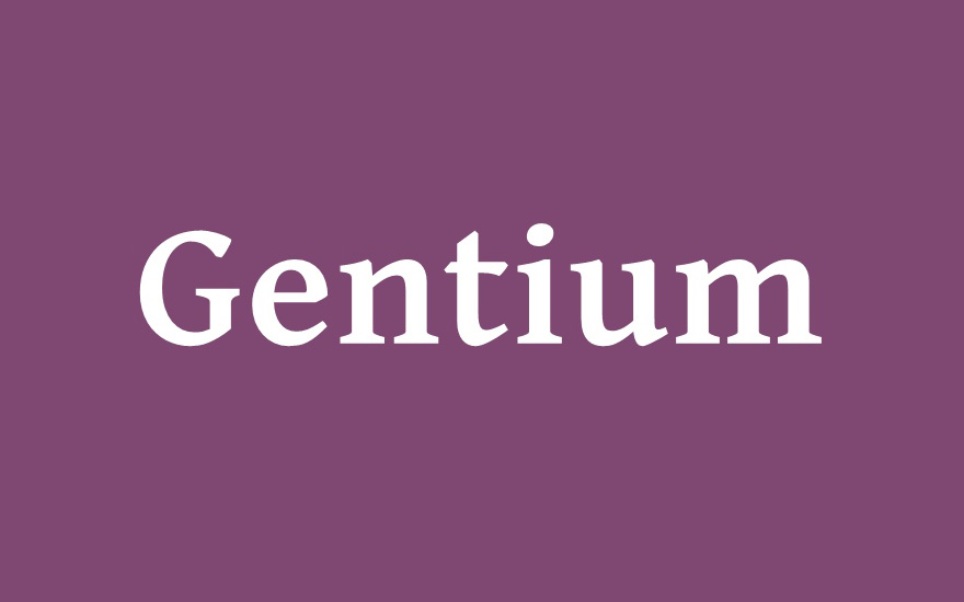 【Gentium】许多开源软件和操作系统的默认字体 免费商用字体！-优享侠