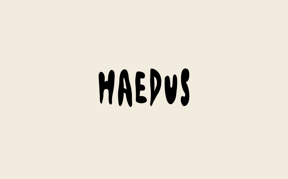 【Haedus】它是一款字母仅支持大写的英文字体 免费商用字体！-优享侠