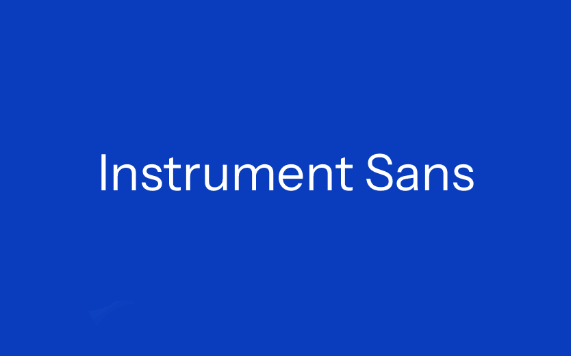 【Instrument Sans】它是为Instrument品牌设计的无衬线字体 免费商用字体！-优享侠