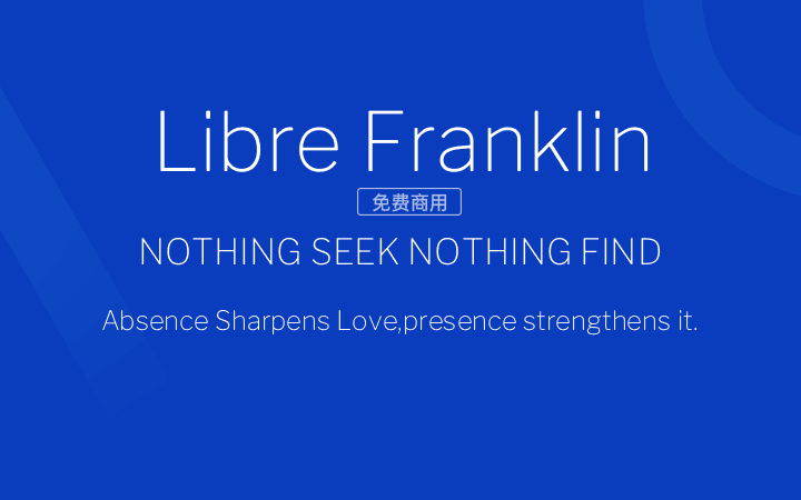 【Libre Franklin】它涵盖了所有105种拉丁语 免费商用字体！-优享侠