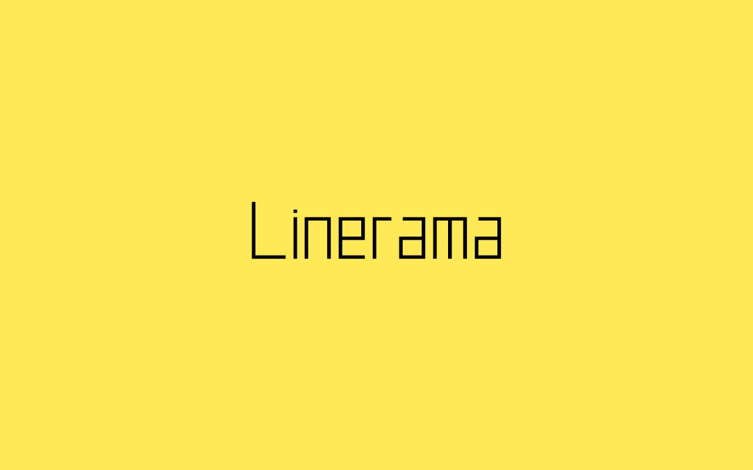 【Linerama】这是一种没有对角线的英文字体 免费商用字体！-优享侠