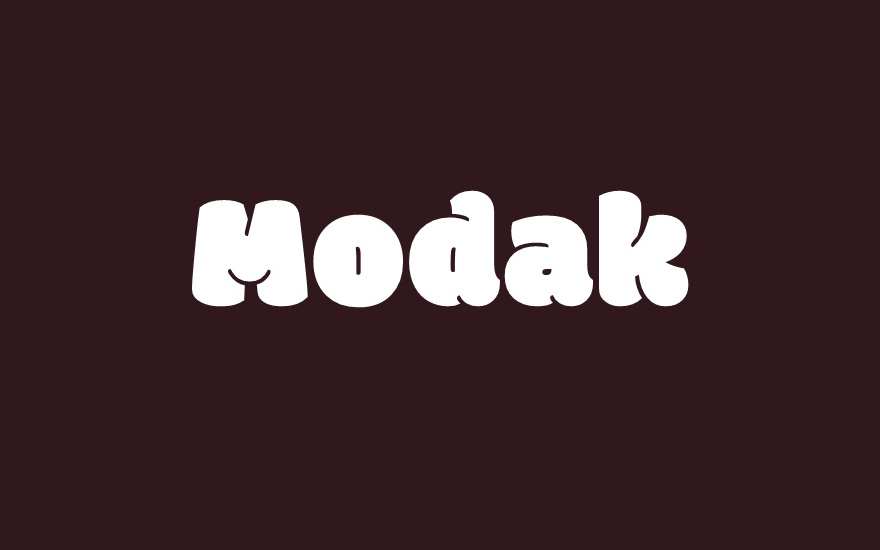 【Modak】它是一种甜美饱满的德文-拉丁字体显示字体 免费商用字体!-优享侠