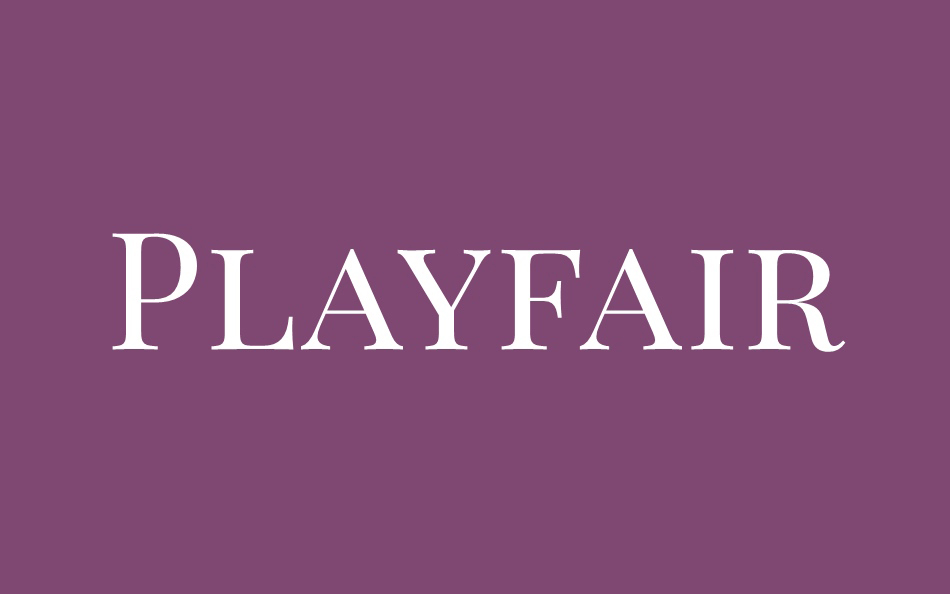 【Playfair Display SC】它是一种过渡类型的大尺寸显示设计字体 免费商用字体！-优享侠