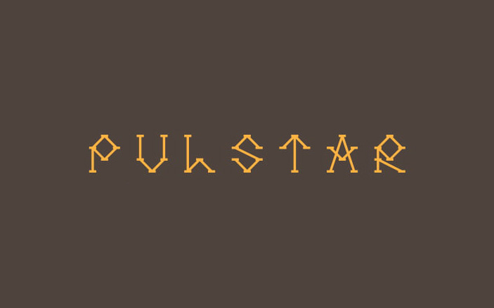 【Pulstar】它是一款包含405 个字形的英文字体 免费商用字体!-优享侠