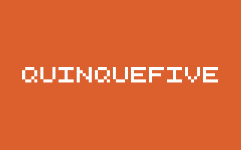 【QuinqueFive】它是一款英文像素字体 免费商用字体！-优享侠