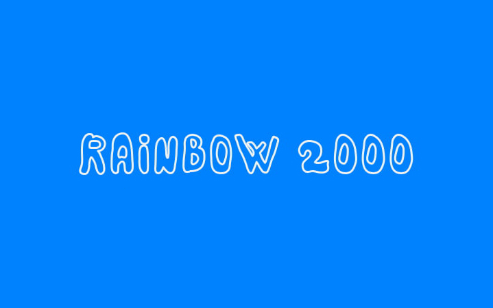 【Rainbow 2000】它是一款手写风格英文字体 免费商用字体！-优享侠