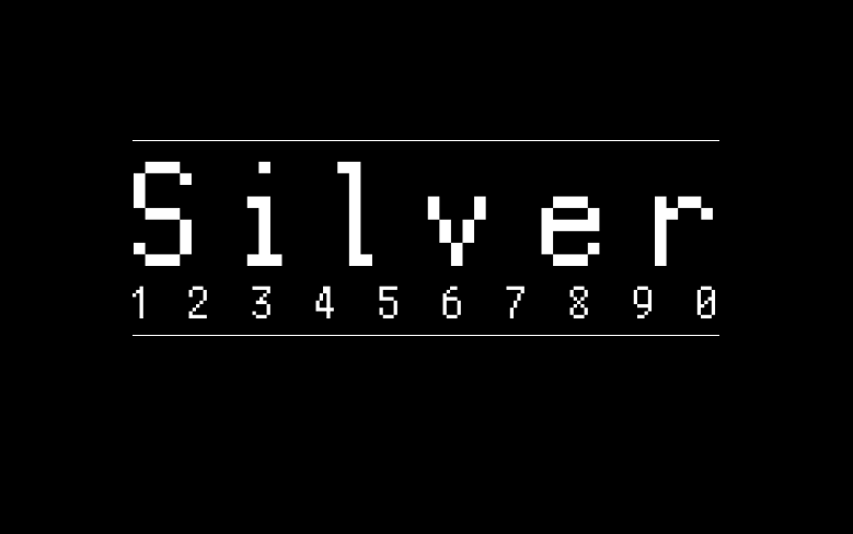 【Silver像素体】它是一款独具特色适合游戏的像素字体 免费商用字体！-优享侠