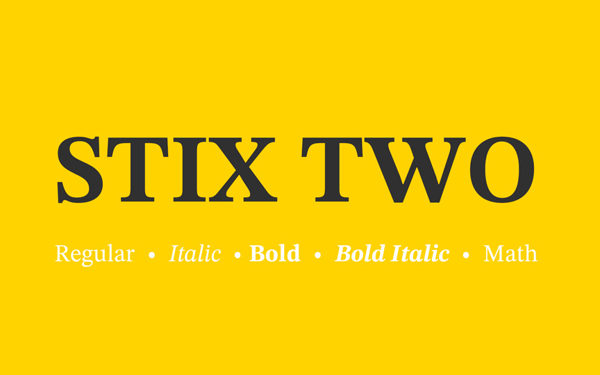 【STIX Two Text】它是一款用于科学技术和数学文本的英文字体 免费商用字体！-优享侠
