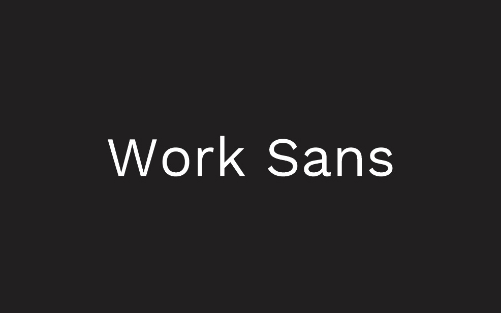 【Work Sans】它是一款基于早期的怪诞风格英文字体 免费商用字体!-优享侠