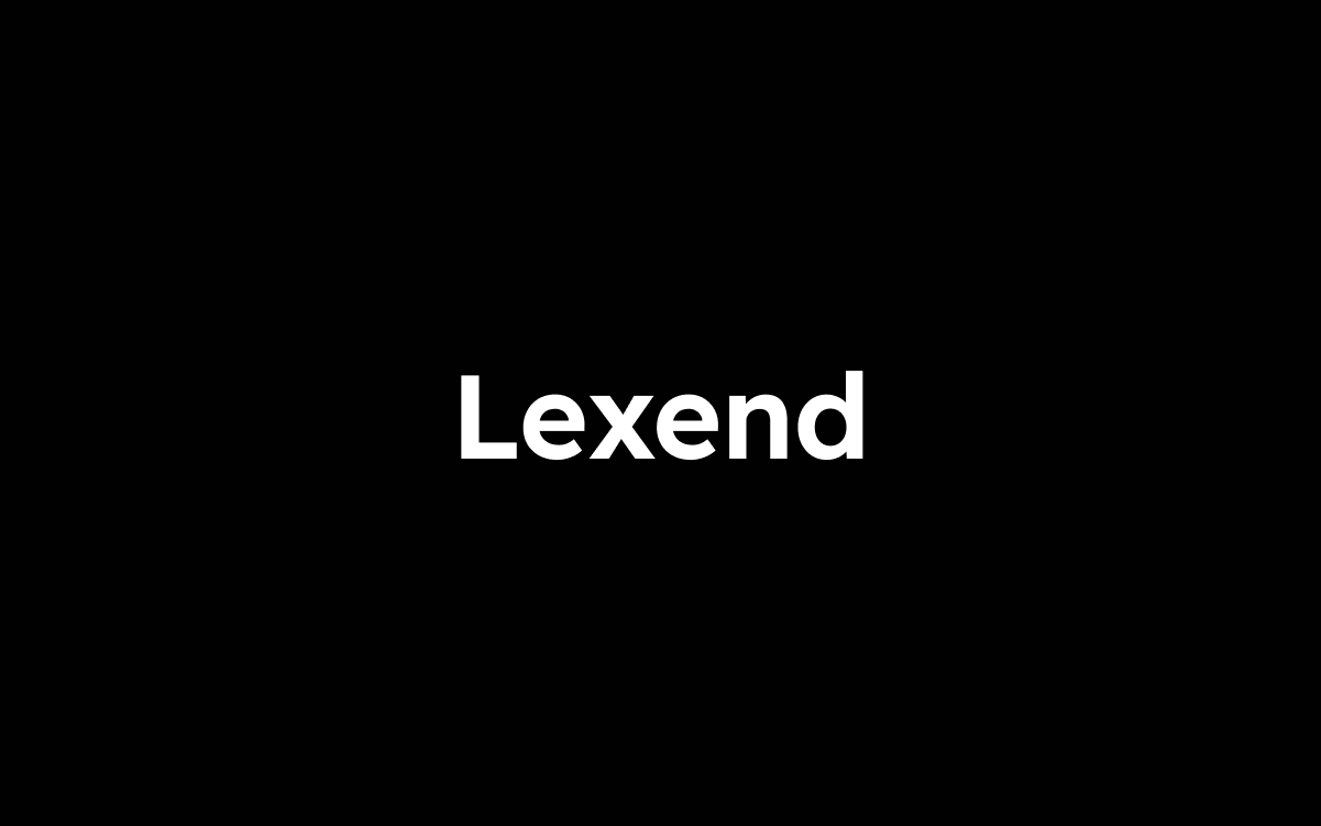 【Lexend】它是一种旨在提高阅读能力的可变英文字体 免费商用字体!-优享侠
