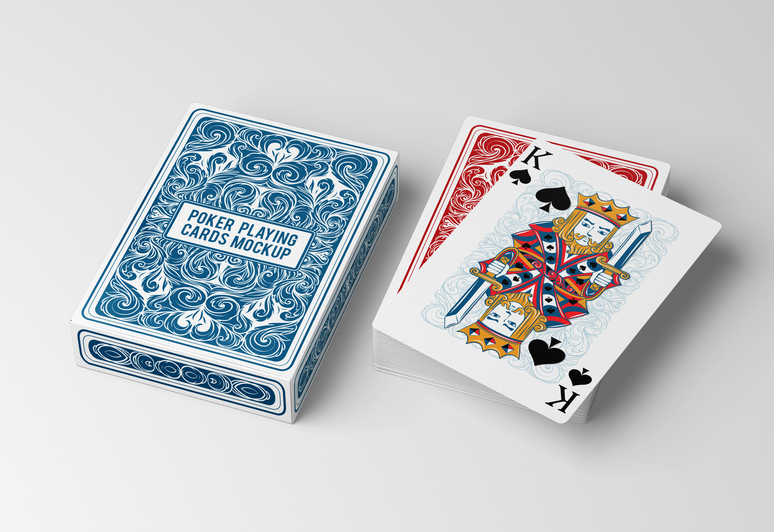 高品质纸牌/扑克牌（Poker）PSD样机模板 免费下载！-优享侠