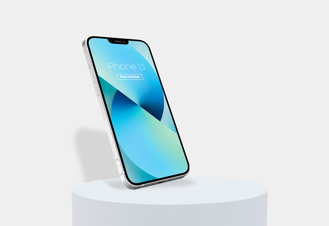 最新款苹果13手机 iPhone 13（PSD样机模板）免费下载！-优享侠
