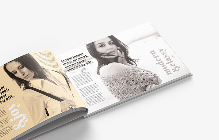 Horizontal book mockup