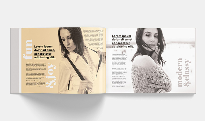 Horizontal book mockup