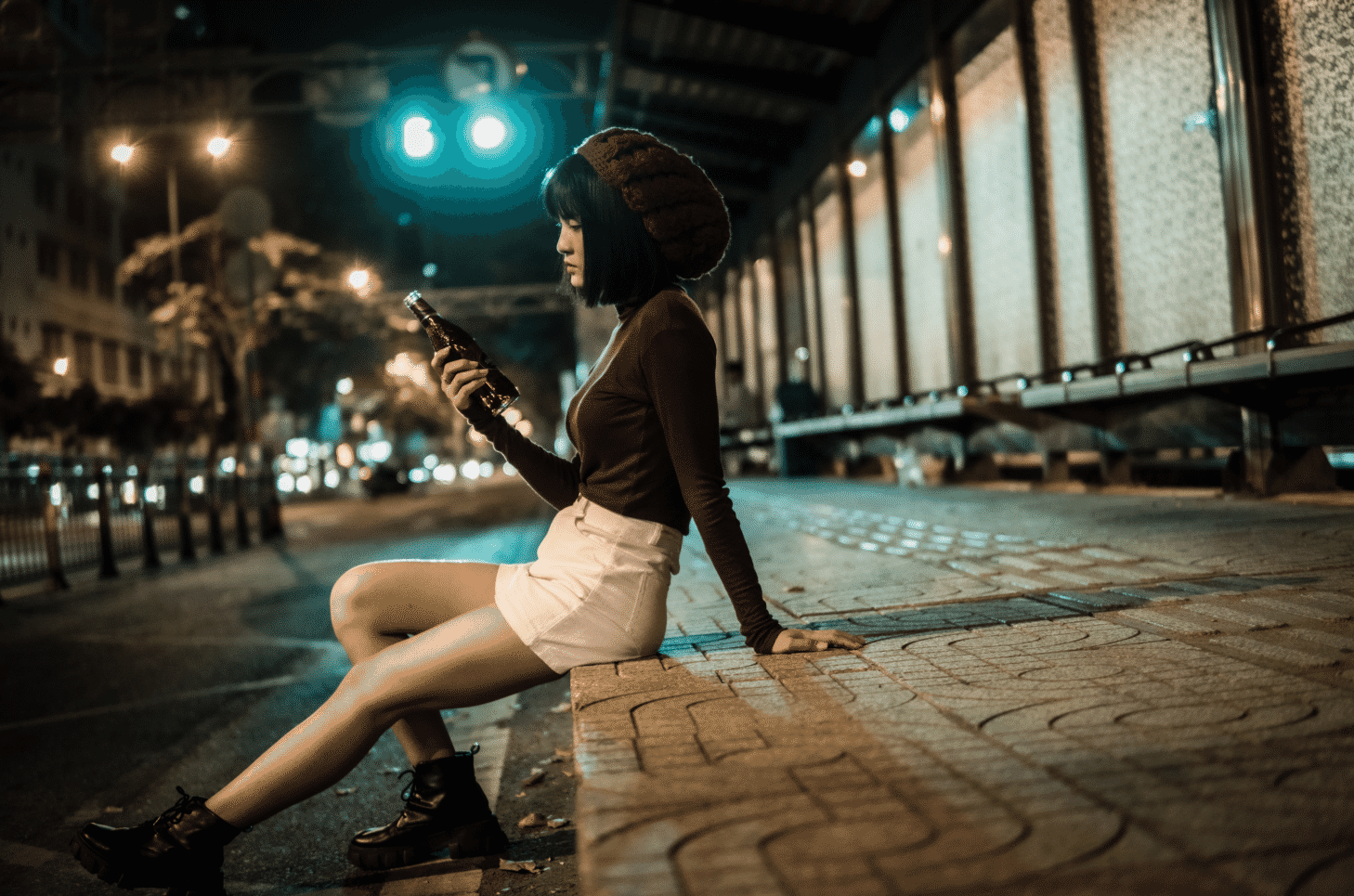 免费商用摄影图片合集原图打包下载-主题系列之人物肖像（十四）《夜景人像》-优享侠