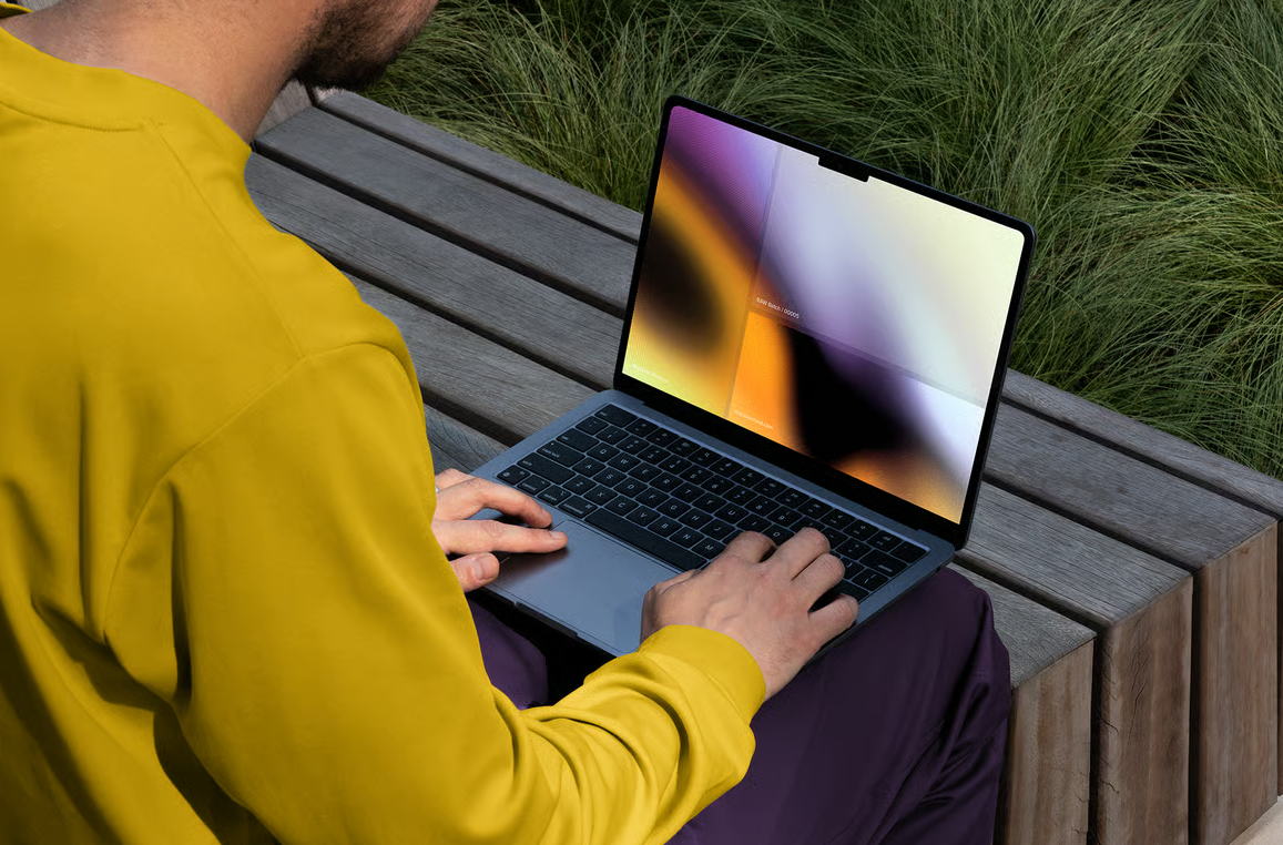 MacBook样机（PSD样机模板）可商用电子设备样机免费下载！-优享侠